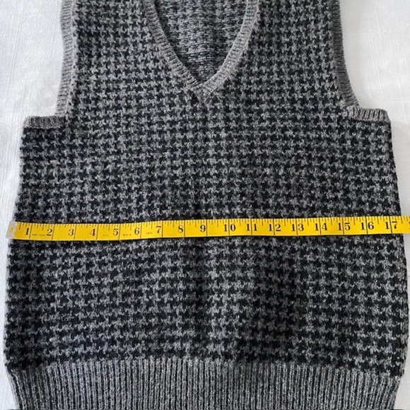 Jones New York Houndstooth Wool Vest - Vintage - Picture 14 of 16